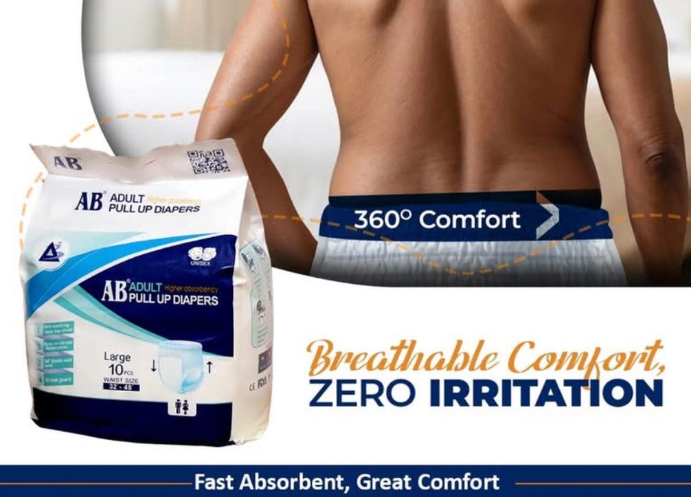 AB Diapers product packaging