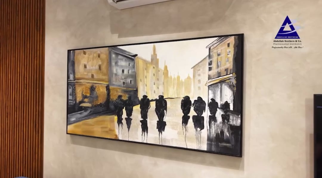 Reception area artwork